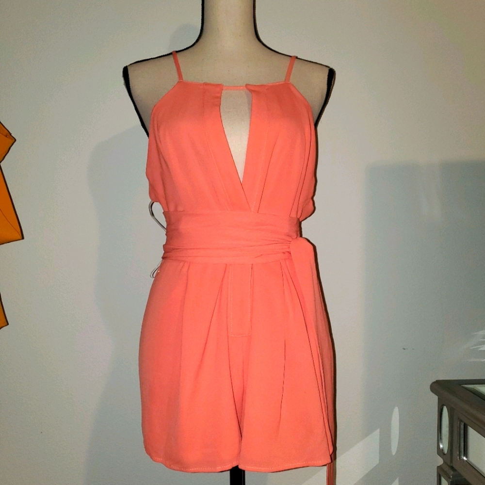 Backless romper